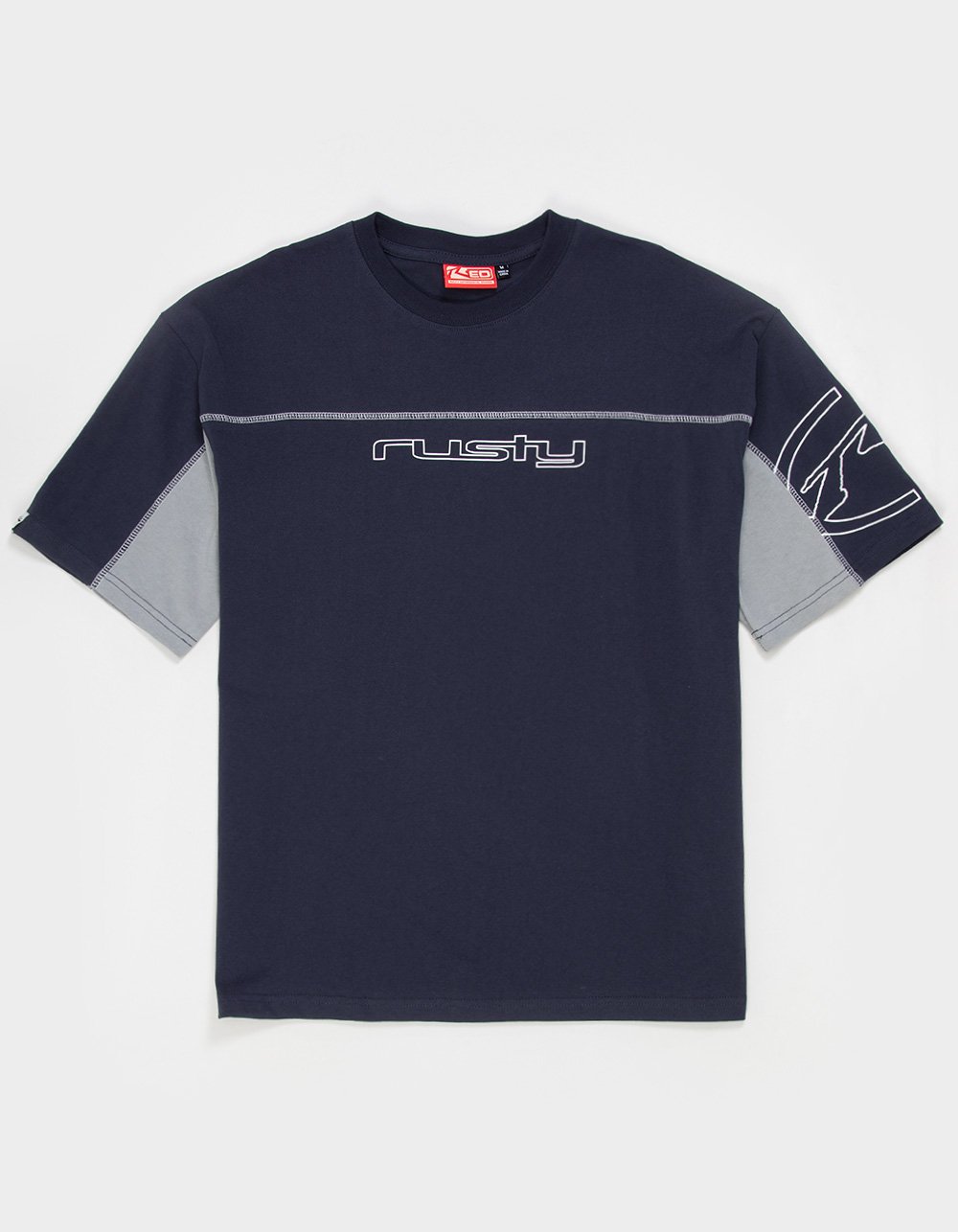 RUSTY Cyberwave Mens Tee - BLUE