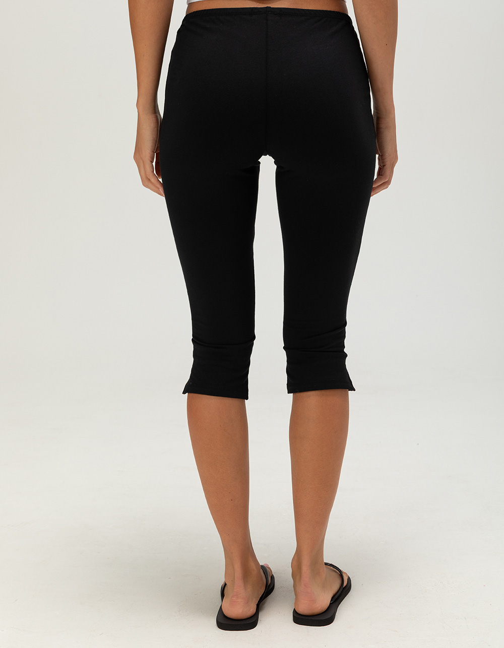 BABY PHAT Womens Capri Pants - BLACK