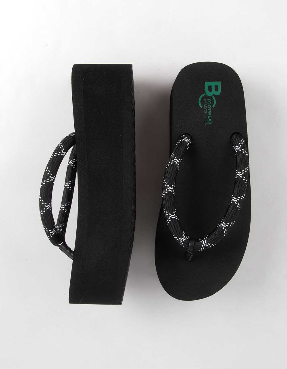 BC FOOTWEAR by Seychelles Pretty Penny Womens Platform Sandals - BLACK