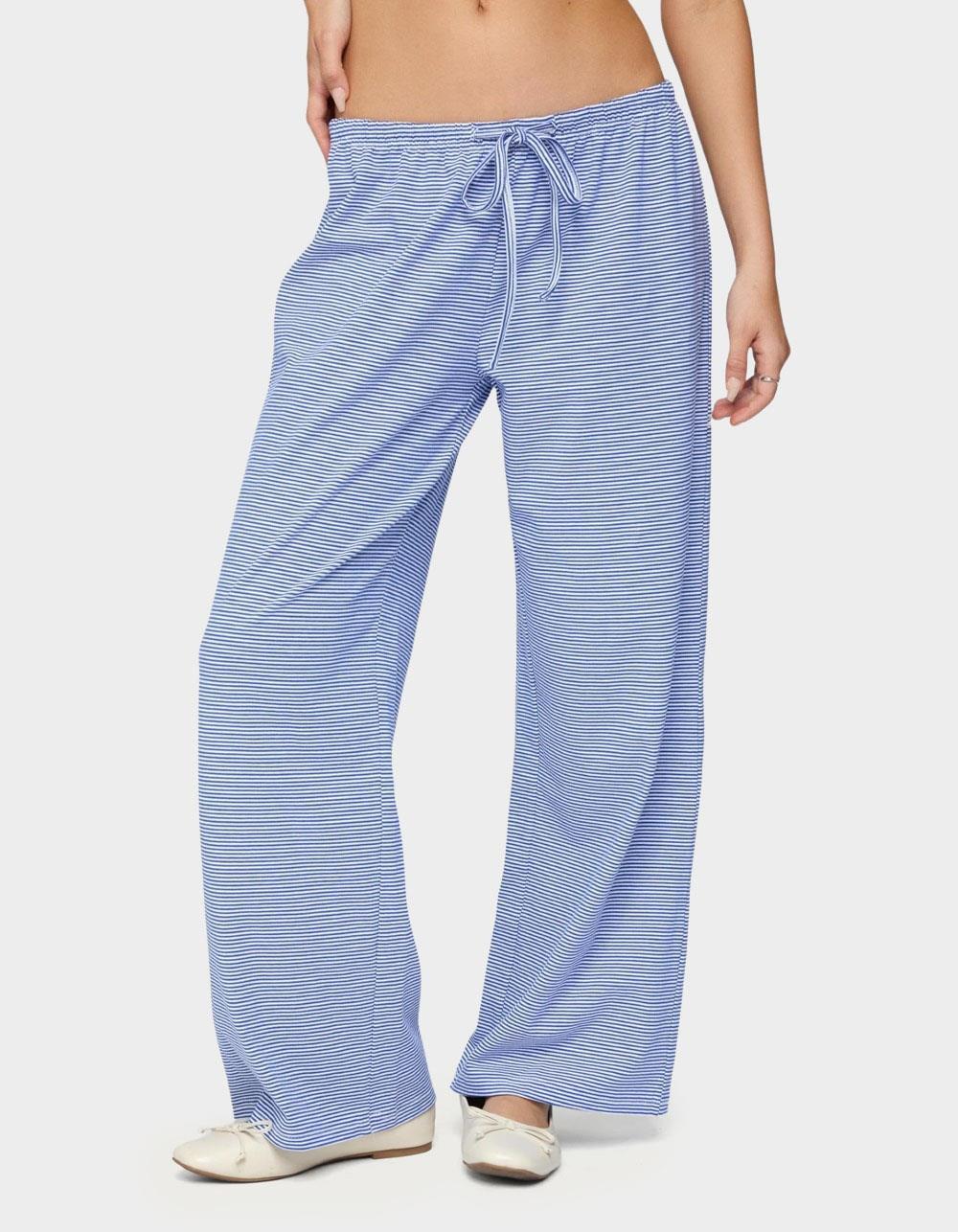 EDIKTED Petite Olivia Striped Loose Fit Pants