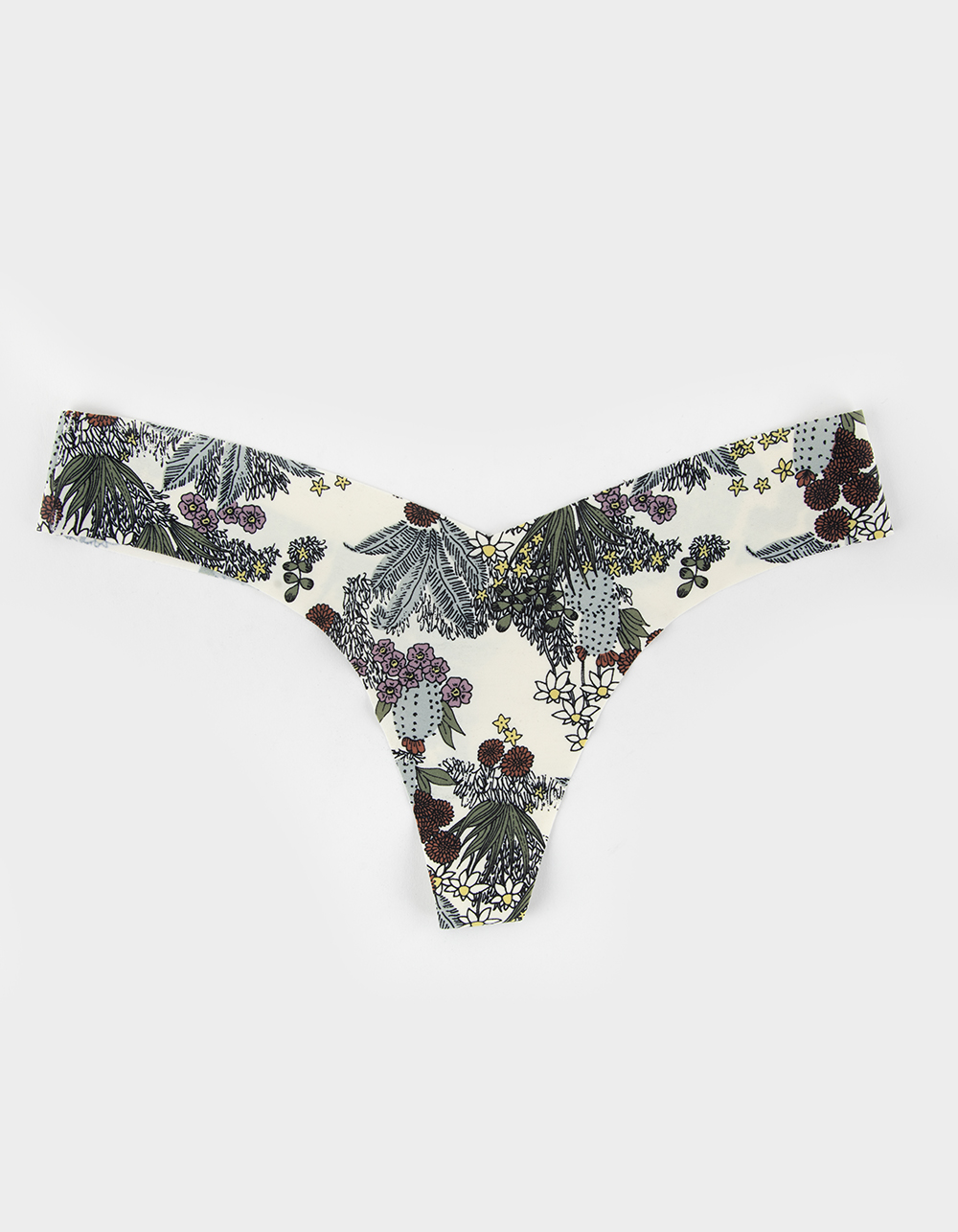 FULL TILT Cactus Print Thong Cream Combo Tillys