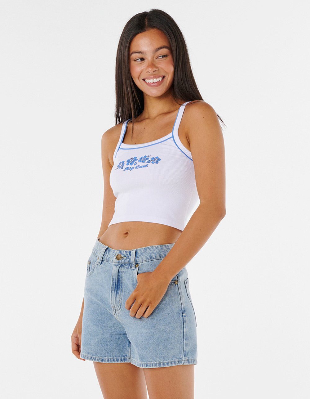 RIP CURL Keepsakes Womens Baby Tank - WHITE