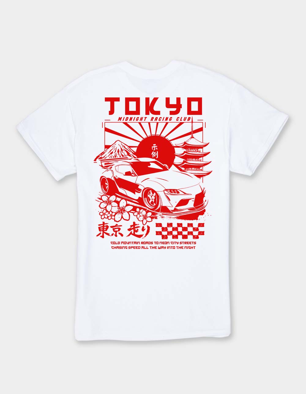 TOKYO Midnight Racing Club Unisex Tee - WHITE