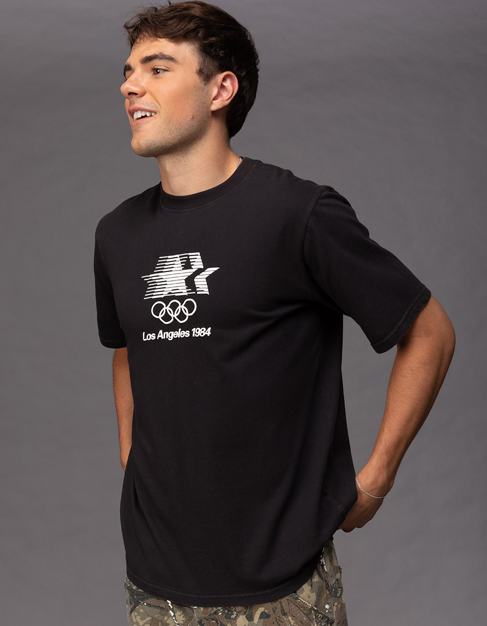 OLYMPICS Los Angeles 1984 Mens Tee - BLACK