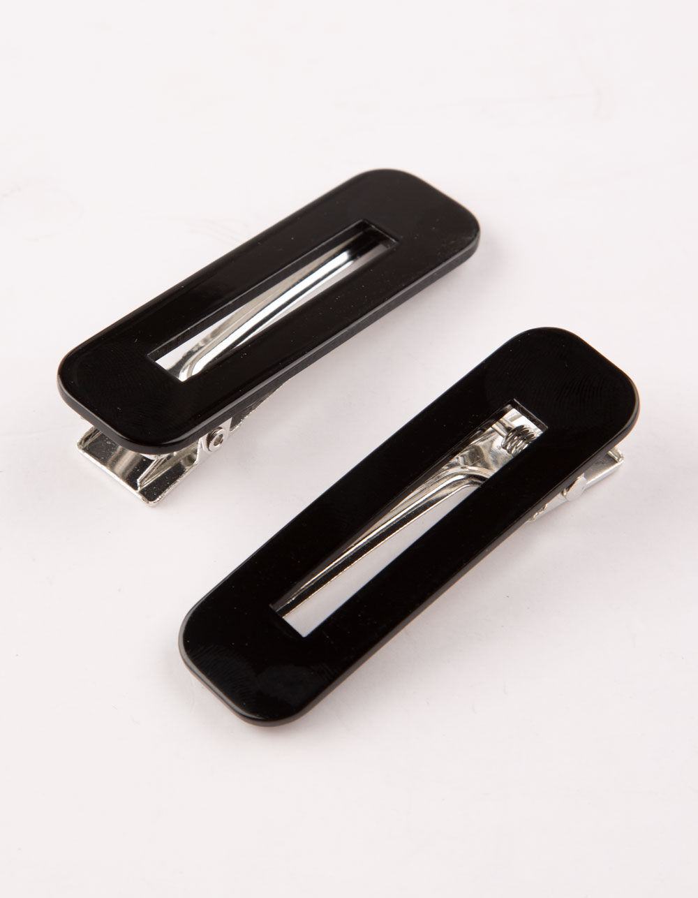 FULL TILT 2 Pack Rectangle Black Hair Clips BLACK Tillys