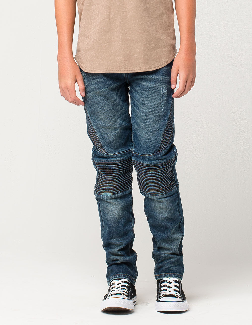 RSQ Tokyo Super Skinny Moto Boys Stretch Jeans image number 2