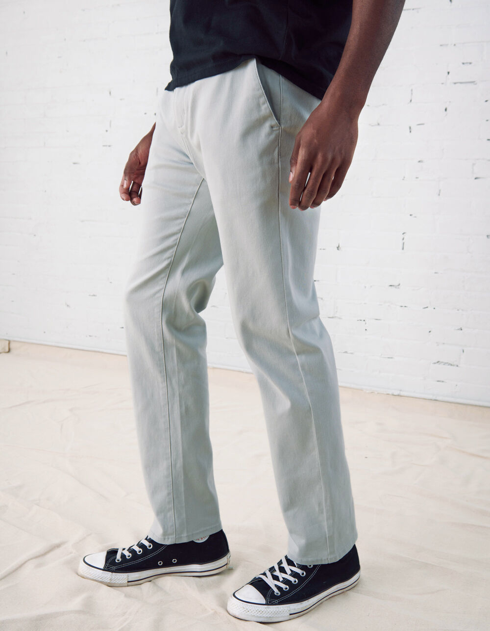 RSQ Mens Slim Straight Ice Chinos image number 2