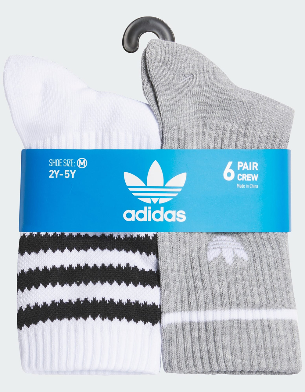 ADIDAS Originals 6 Pack Remix 4.0 Kids Crew Socks - MULTI