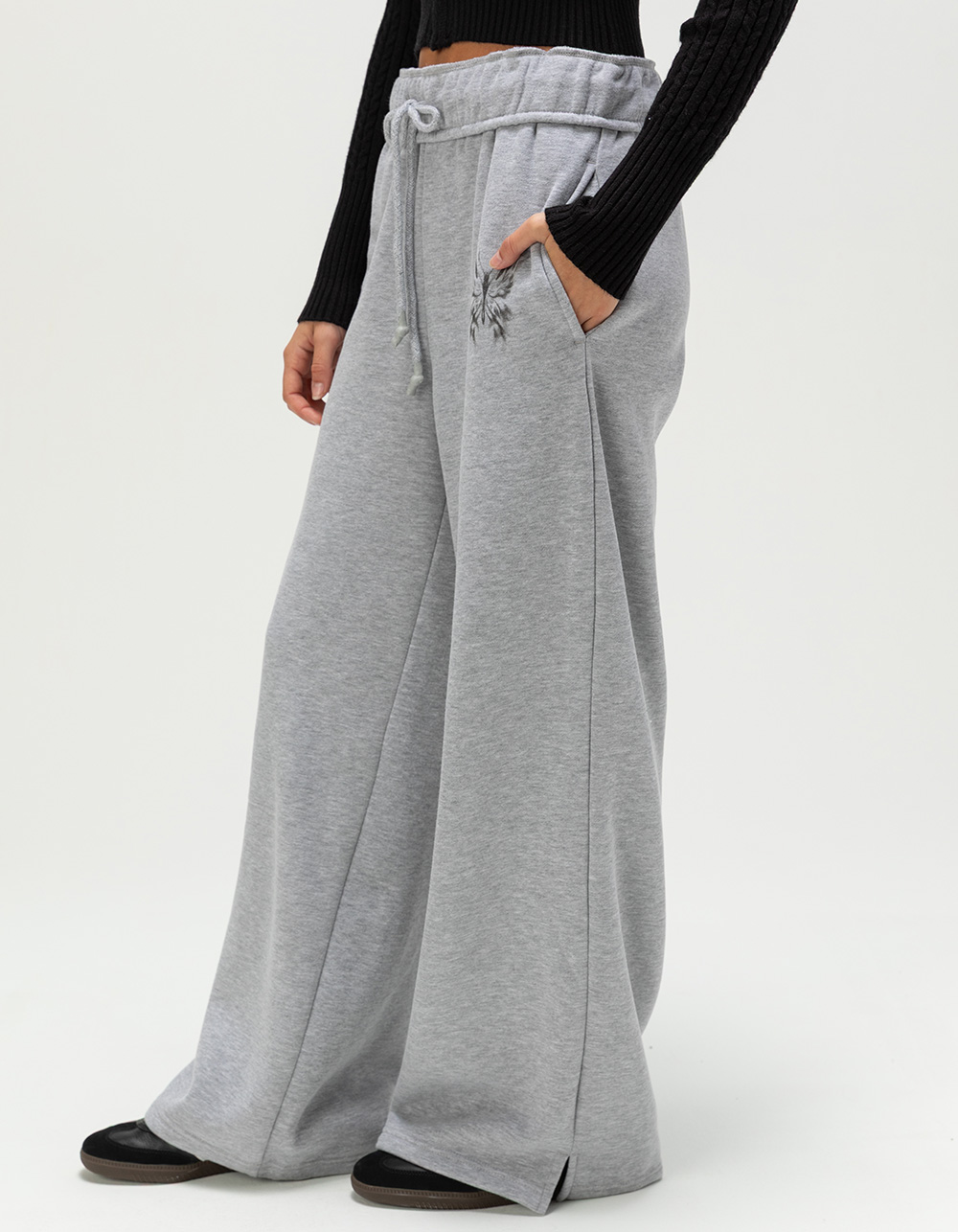 RSQ Womens Baggy Sweatpants - HEATHER GRAY