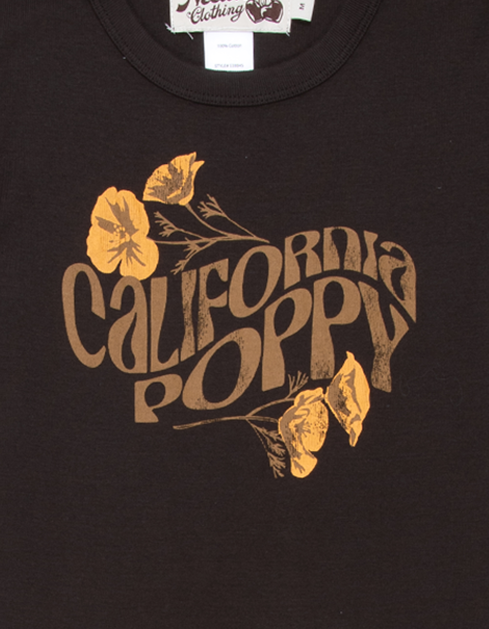 NECTAR CLOTHING Poppy Girls Tee - WASHED BLACK