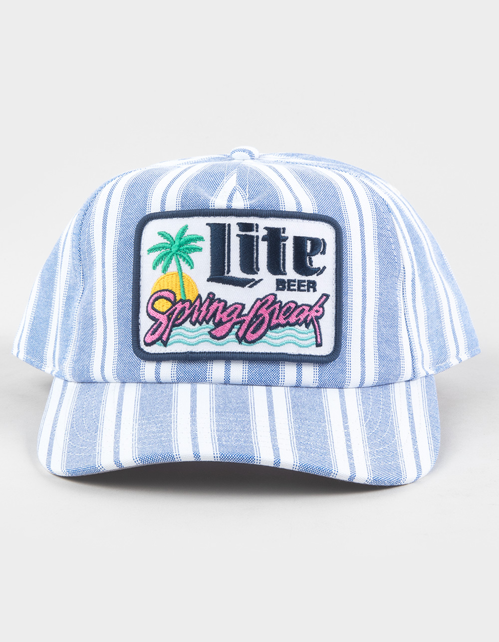AMERICAN NEEDLE Miller Lite Womens Snapback Hat - BLUE/WHT