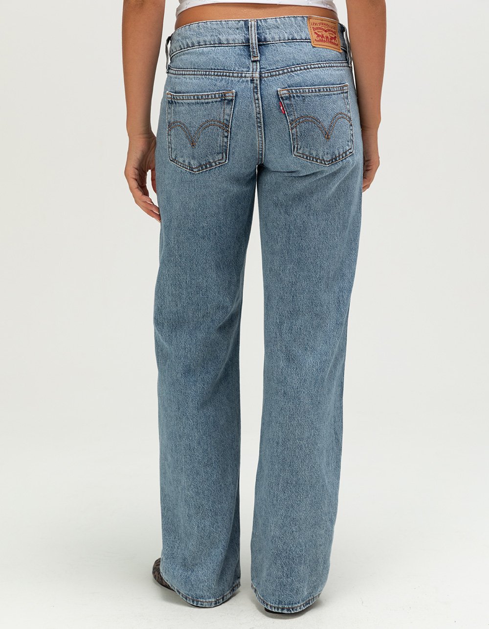 LEVI'S Superlow Womens Loose Jeans - Twisted Vibe MEDIUM INDIGO