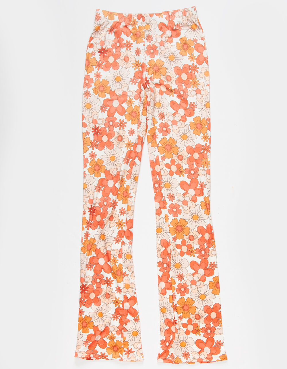 RSQ Girls Floral Flare Pants - CORAL COMBO