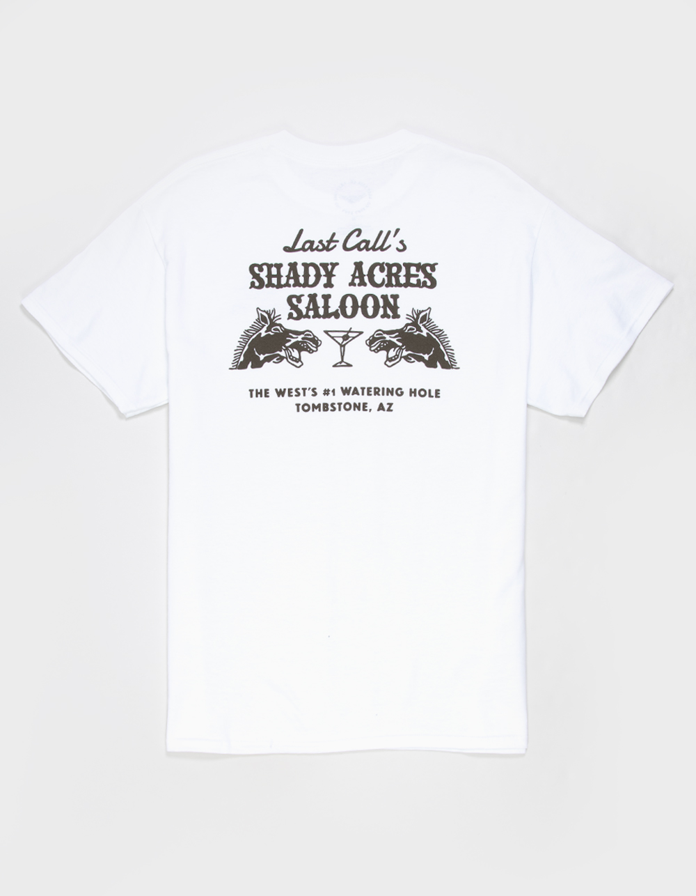 LAST CALL CO. Saloon Mens Tee - WHITE