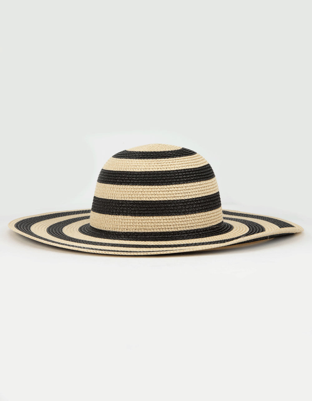 Stripe Womens Straw Hat image number 0