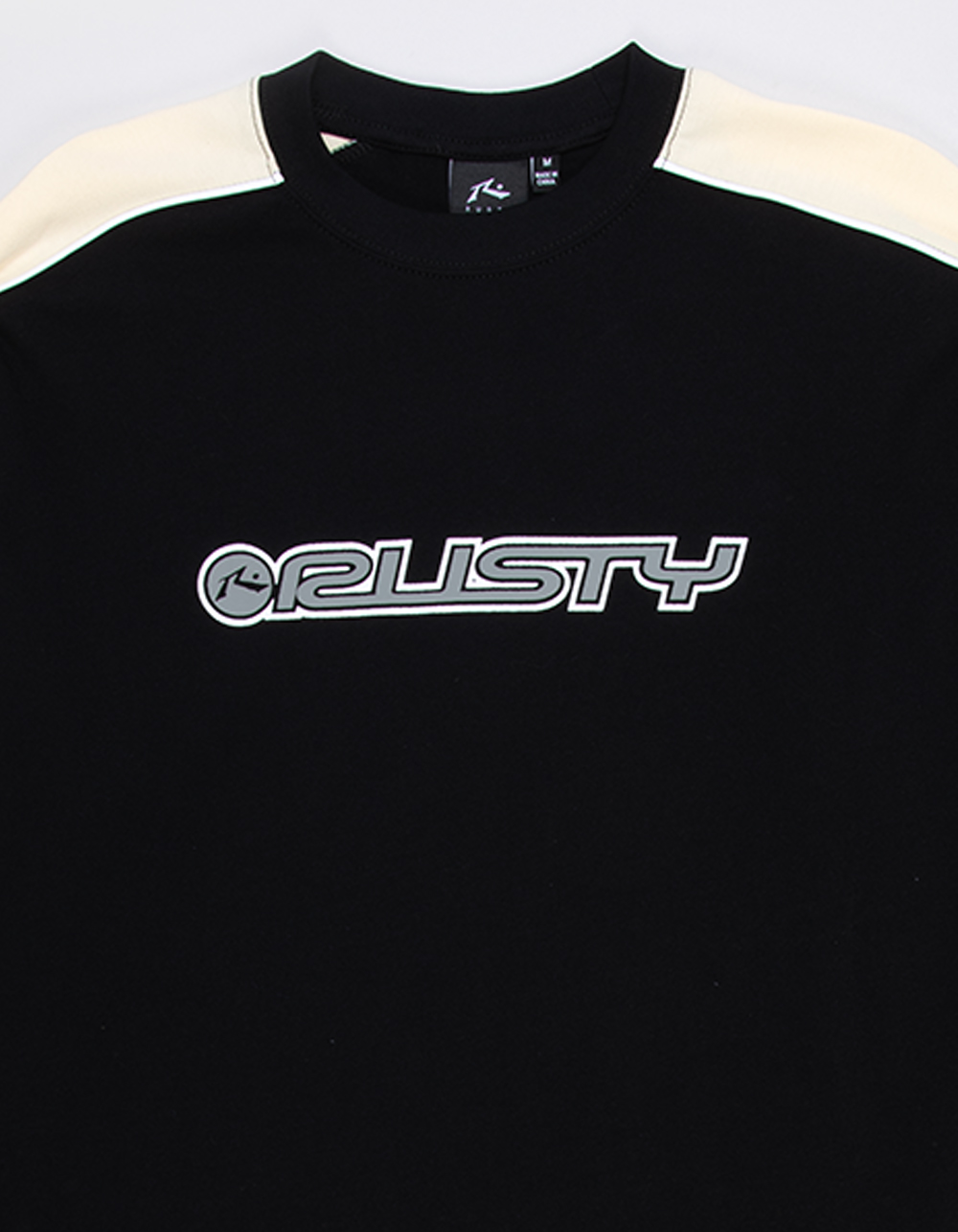RUSTY Alonso Mens Long Sleeve Tee - BLK/MULTI
