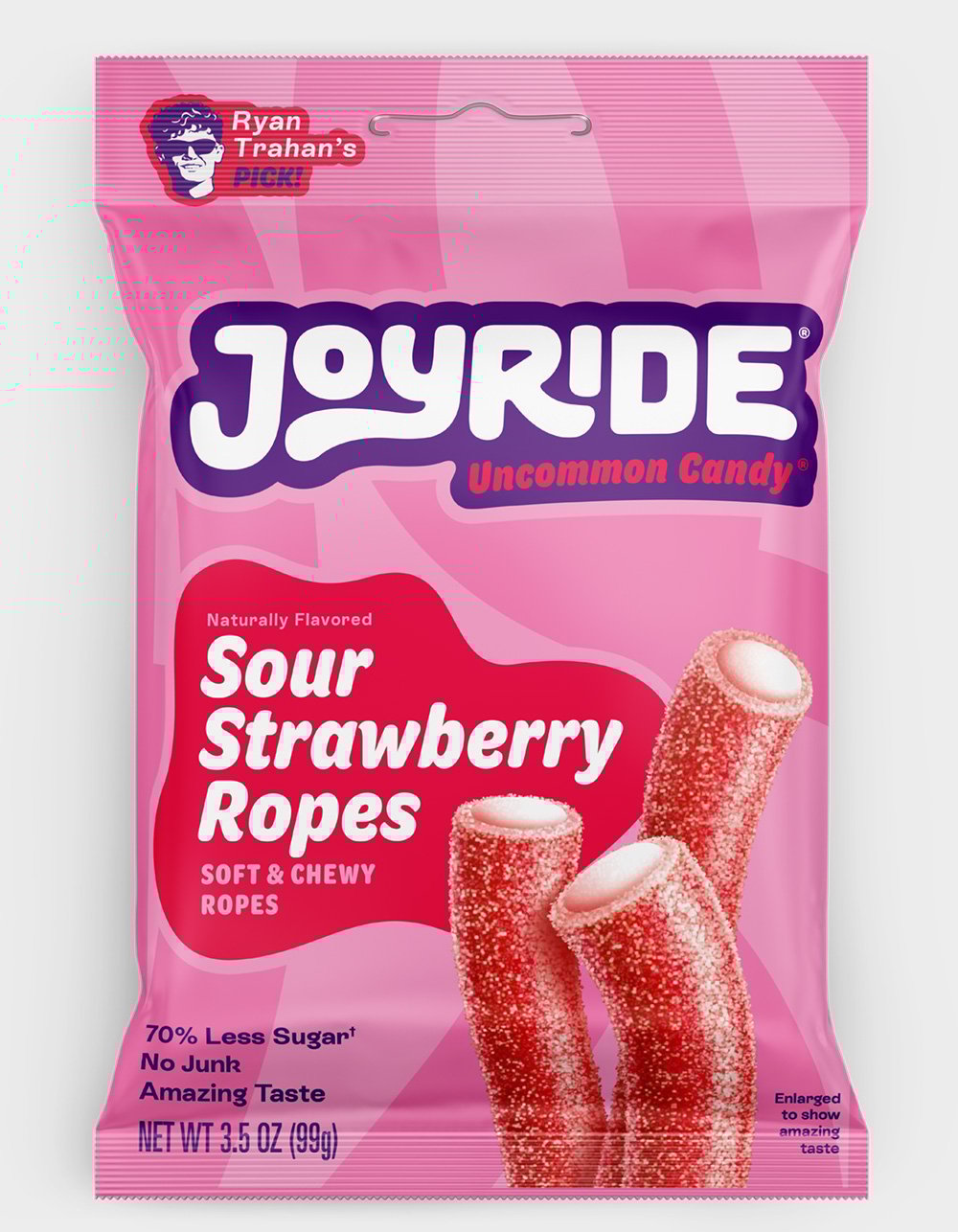 JOYRIDE Sour Strawberry Candy Ropes - MULTI