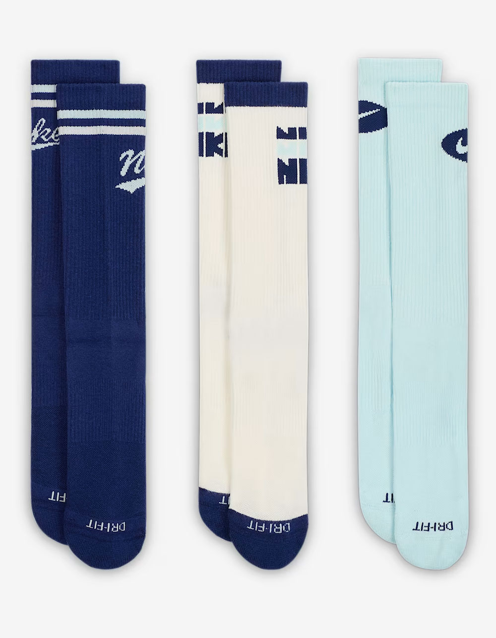 NIKE Everyday Plus 3 Pack Crew Socks
