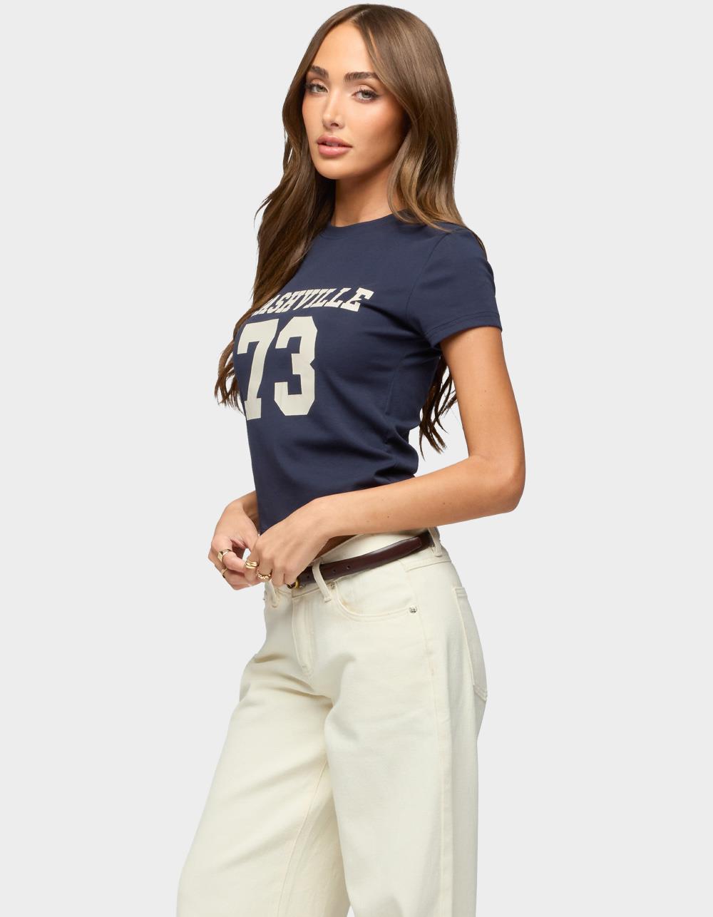 EDIKTED Nashville Tee - NAVY