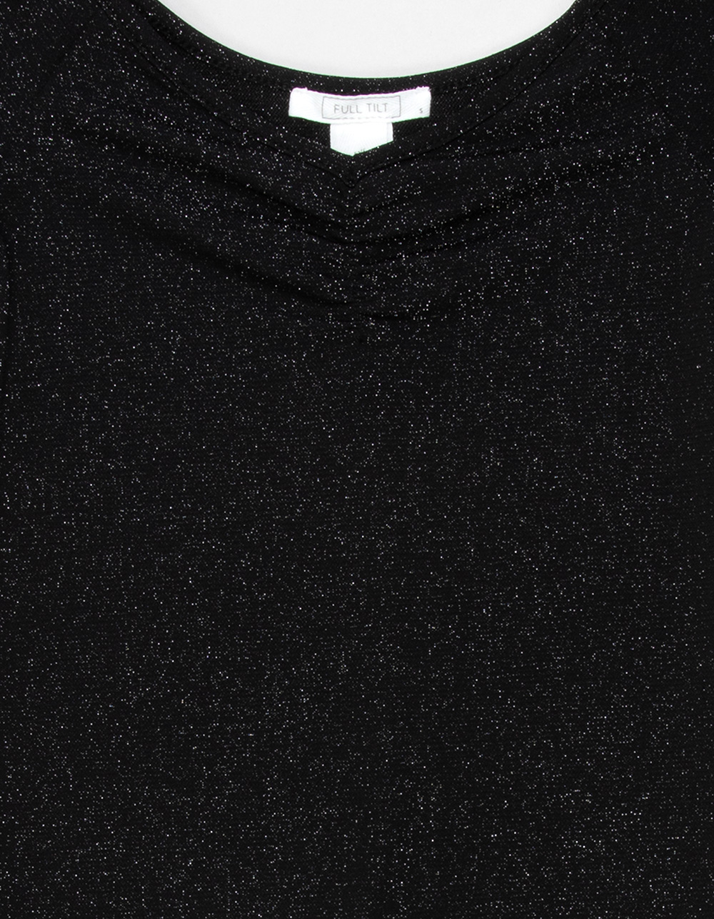 FULL TILT Sparkle Cinch Girls Tee - BLACK