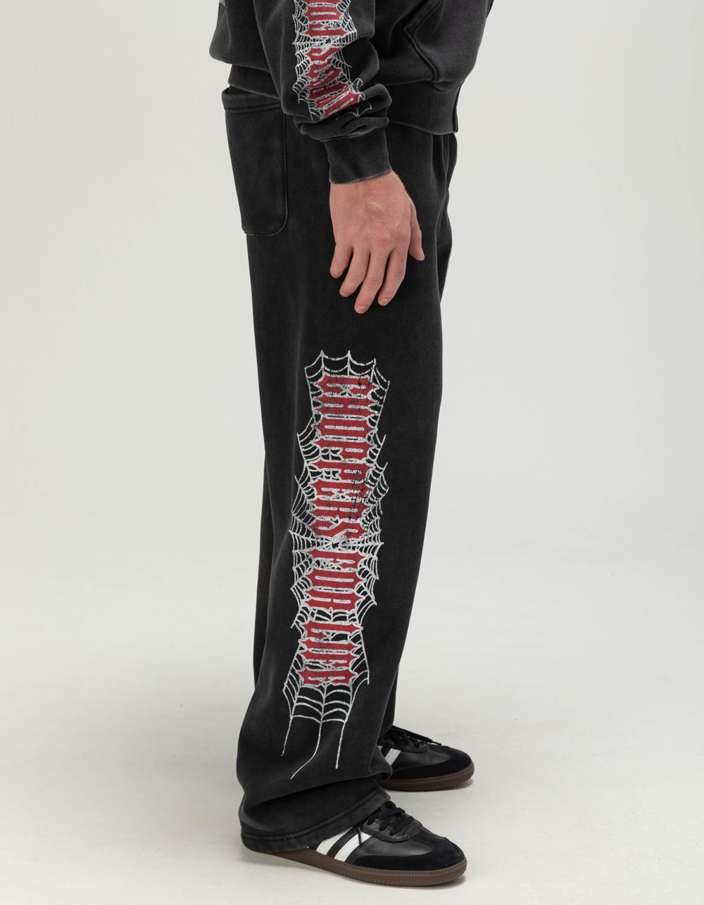 WEST COAST CHOPPERS Crawler Mens Sweatpants - WASHED BLACK