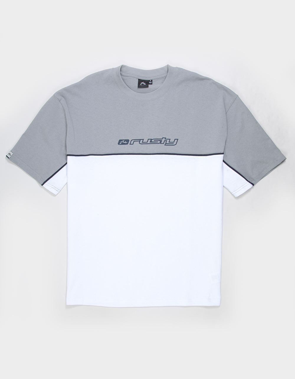 RUSTY Infinity Mens Tee - GRAY/WHITE
