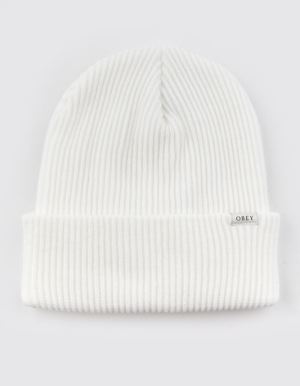 OBEY Idol Mens White Beanie - WHITE 