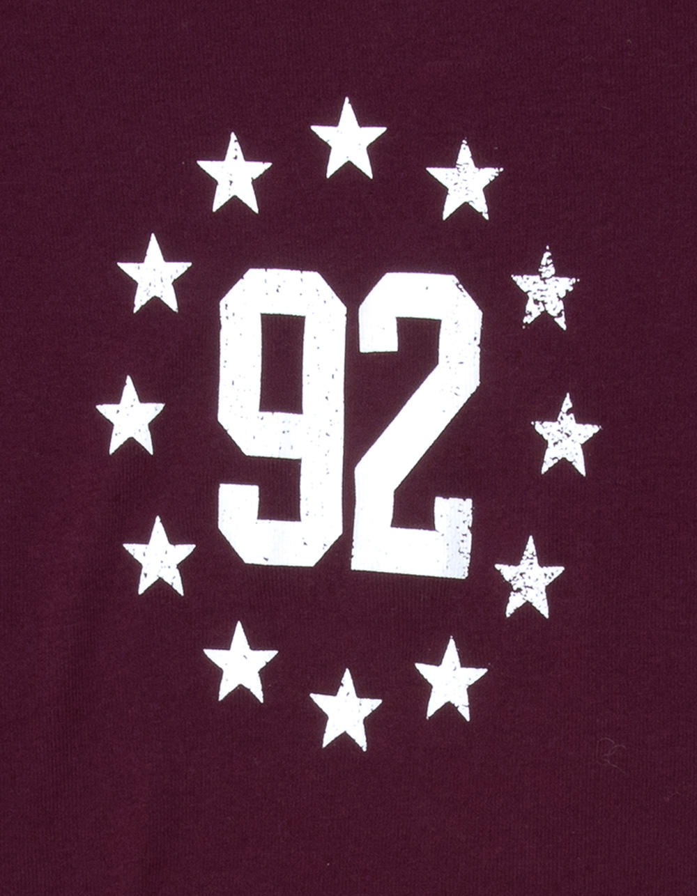 FULL TILT Star 92 Girls Baby Tee - BURGUNDY