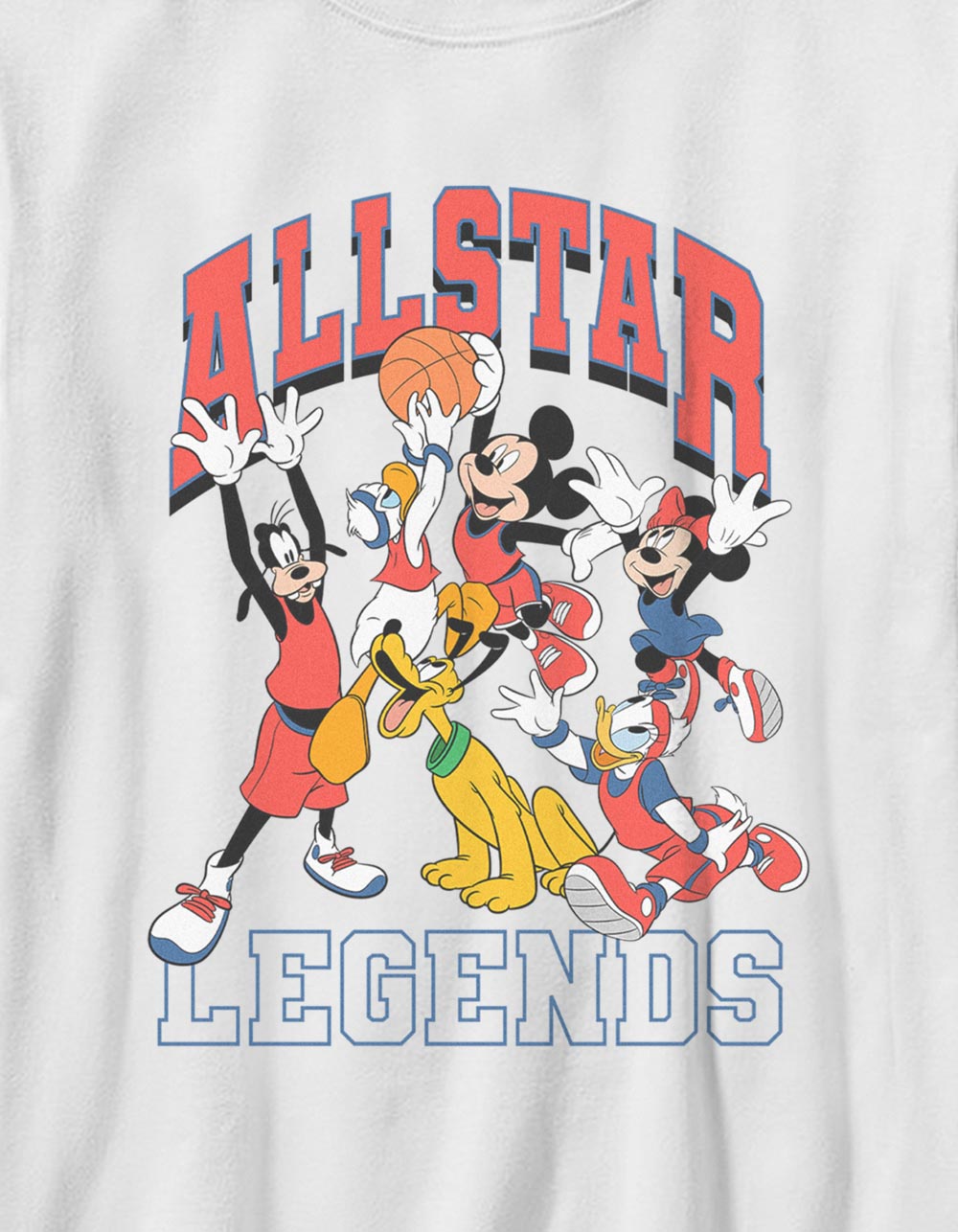 DISNEY All Star Legends Unisex Kids Tee - WHITE