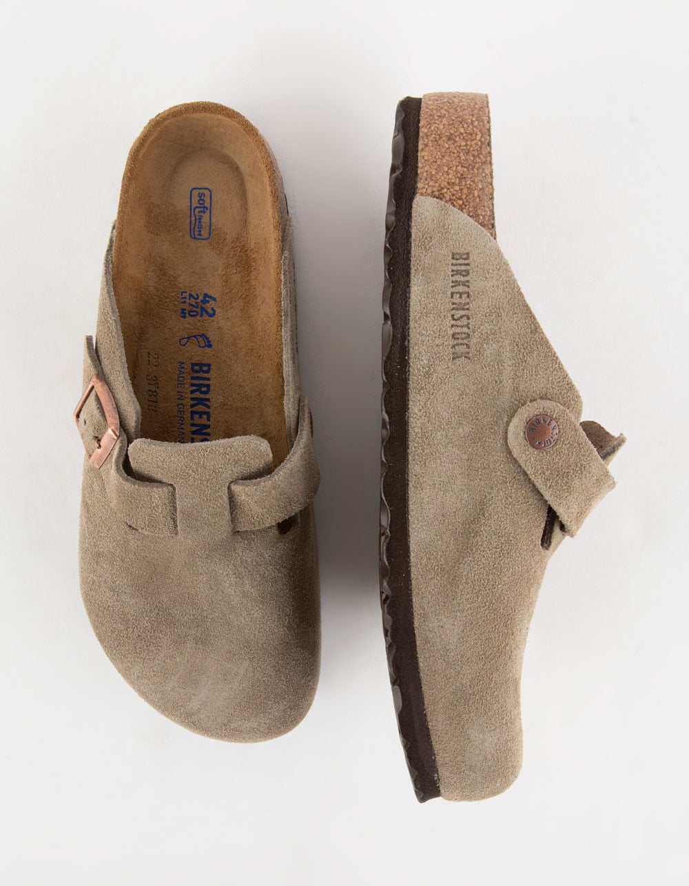 BIRKENSTOCK Boston Soft Footbed Mens Clogs - TAUPE | Tillys