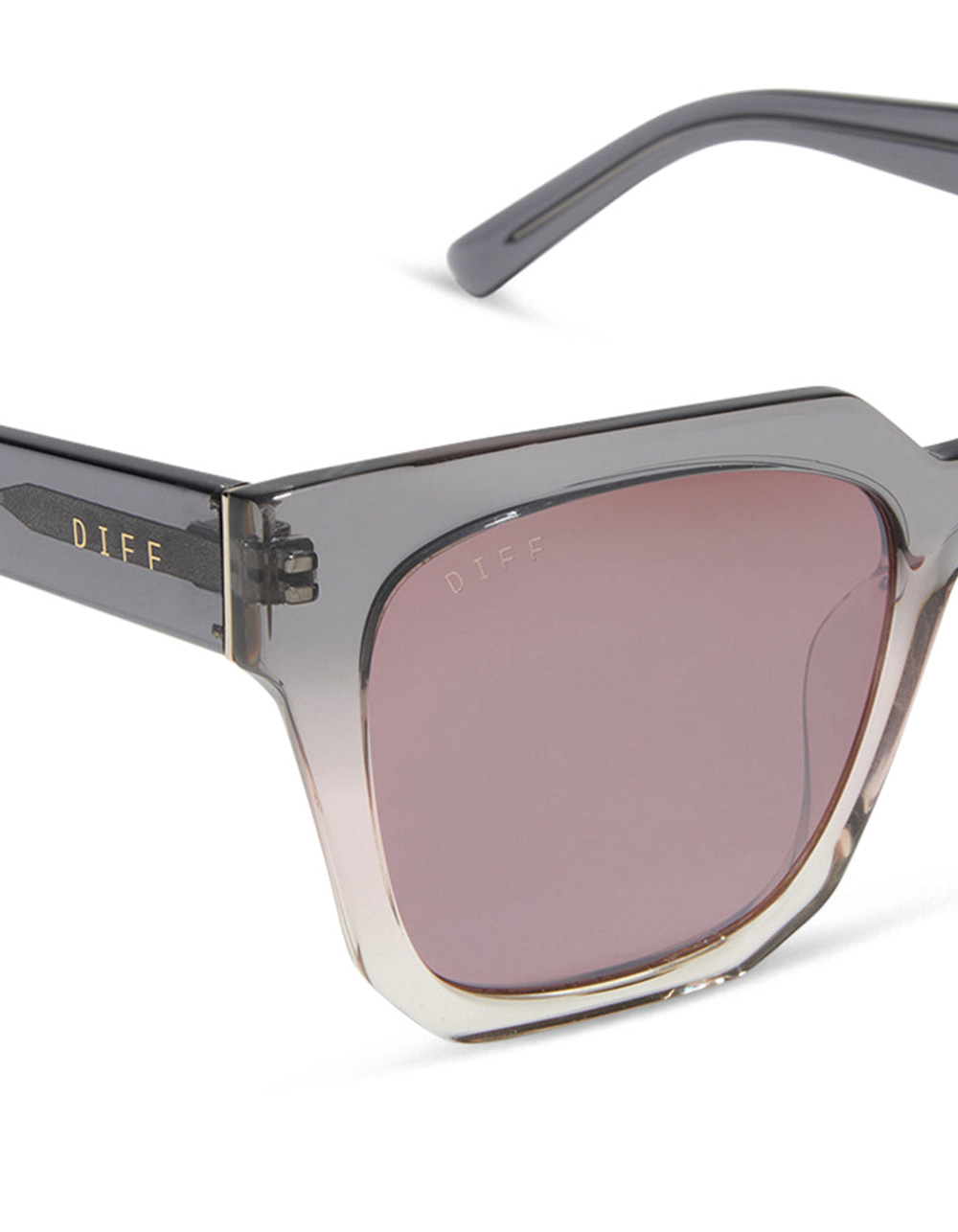 DIFF EYEWEAR Ariana II Sunglasses - BLK/SMOKE