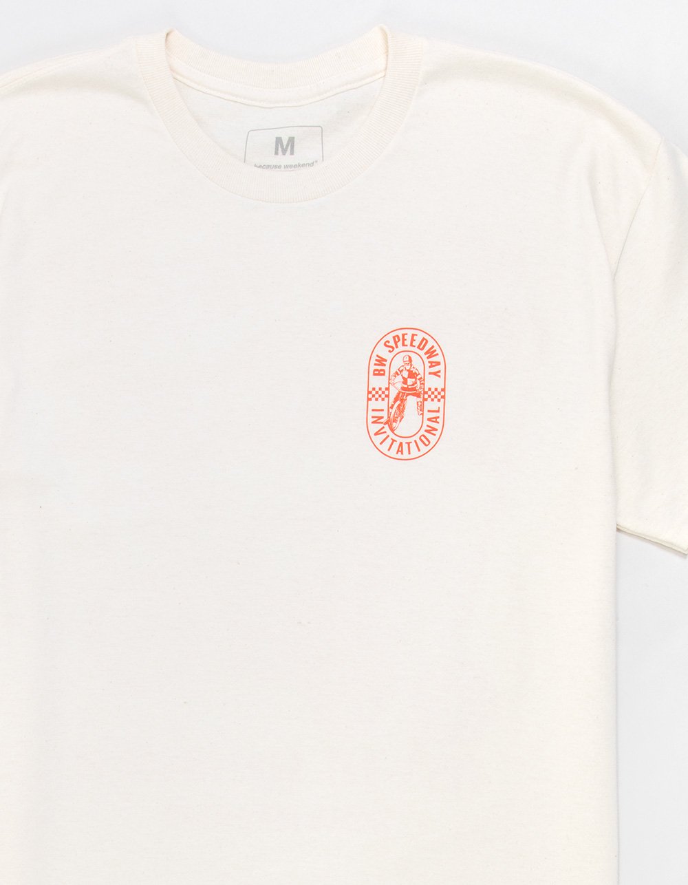 BECAUSE WEEKEND Motocross Mens Tee - BONE