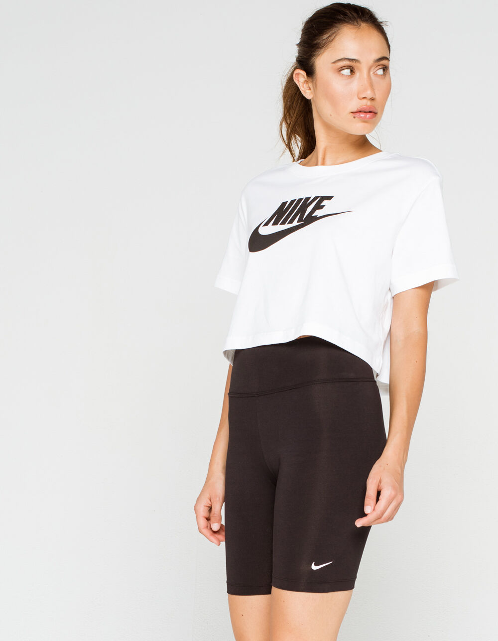NIKE Sportswear Essential Womens Sweat Shorts - BLACK, Tillys