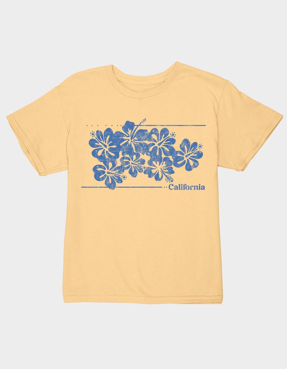 HIBISCUS California Unisex Kids Tee - LT YELLOW