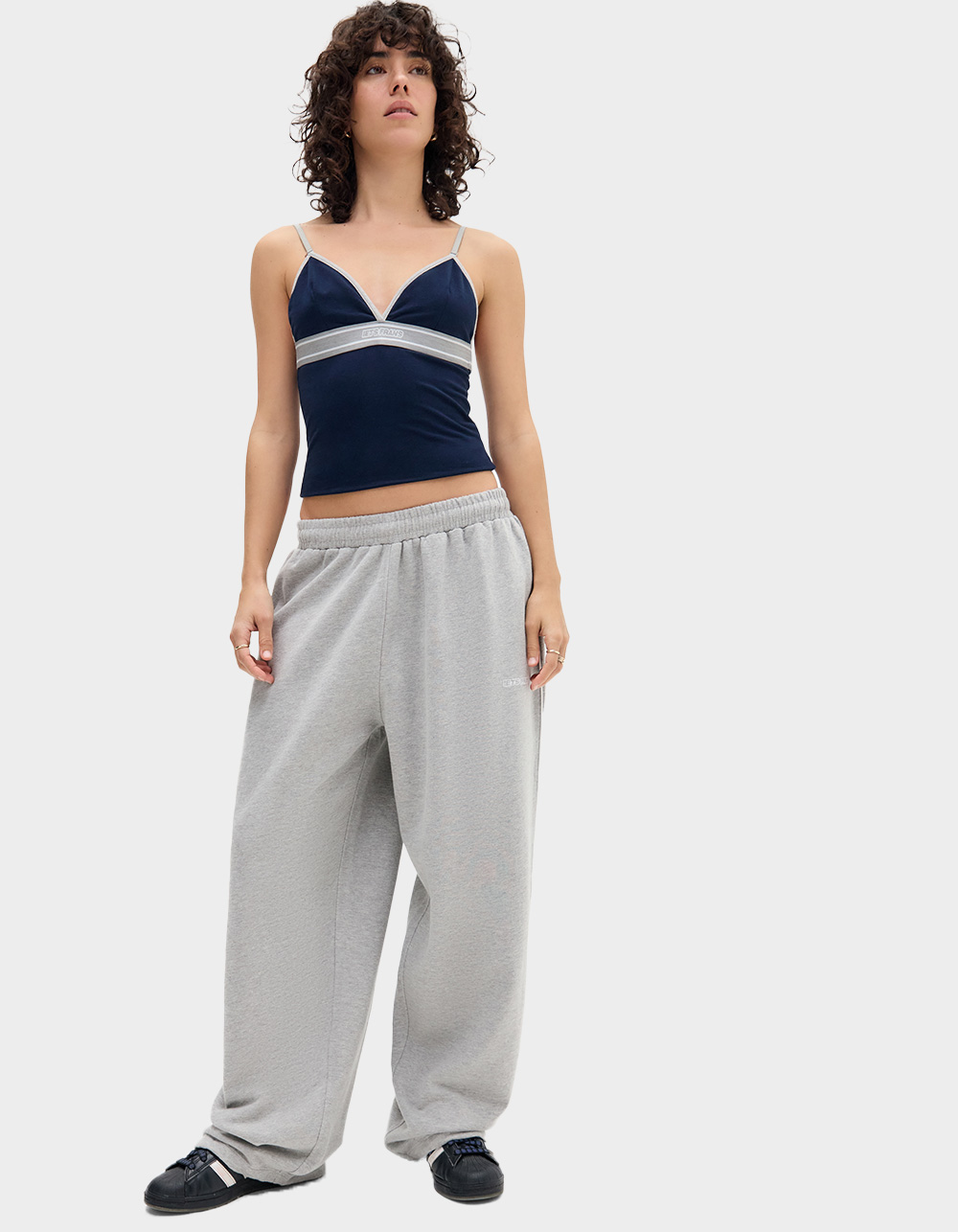 IETS FRANS If Harri Wide Leg Womens Jogger Pants - HEATHER GRAY | Tillys