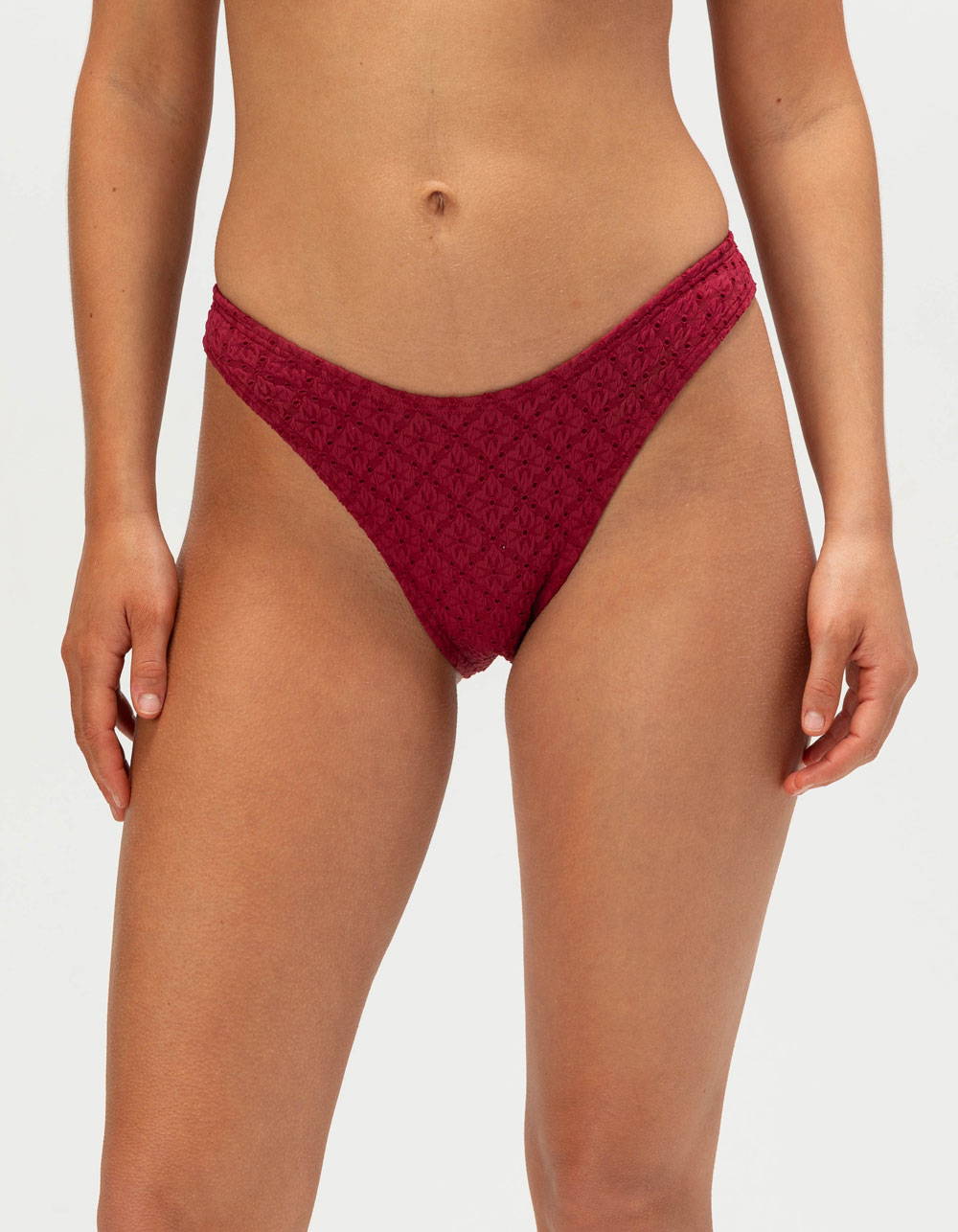 FULL TILT Textured Cheekier Bikini Bottoms