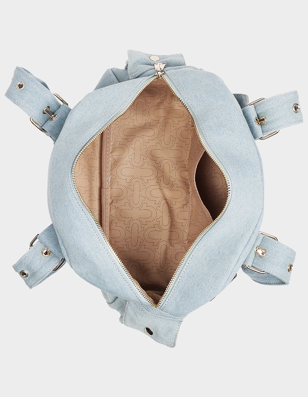 TRUE RELIGION Multi-Patch Denim Satchel Bag - DENIM