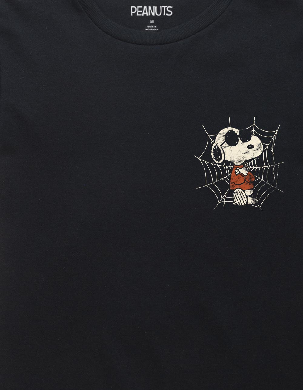 PEANUTS Joe Cool Web Boys Tee - BLACK