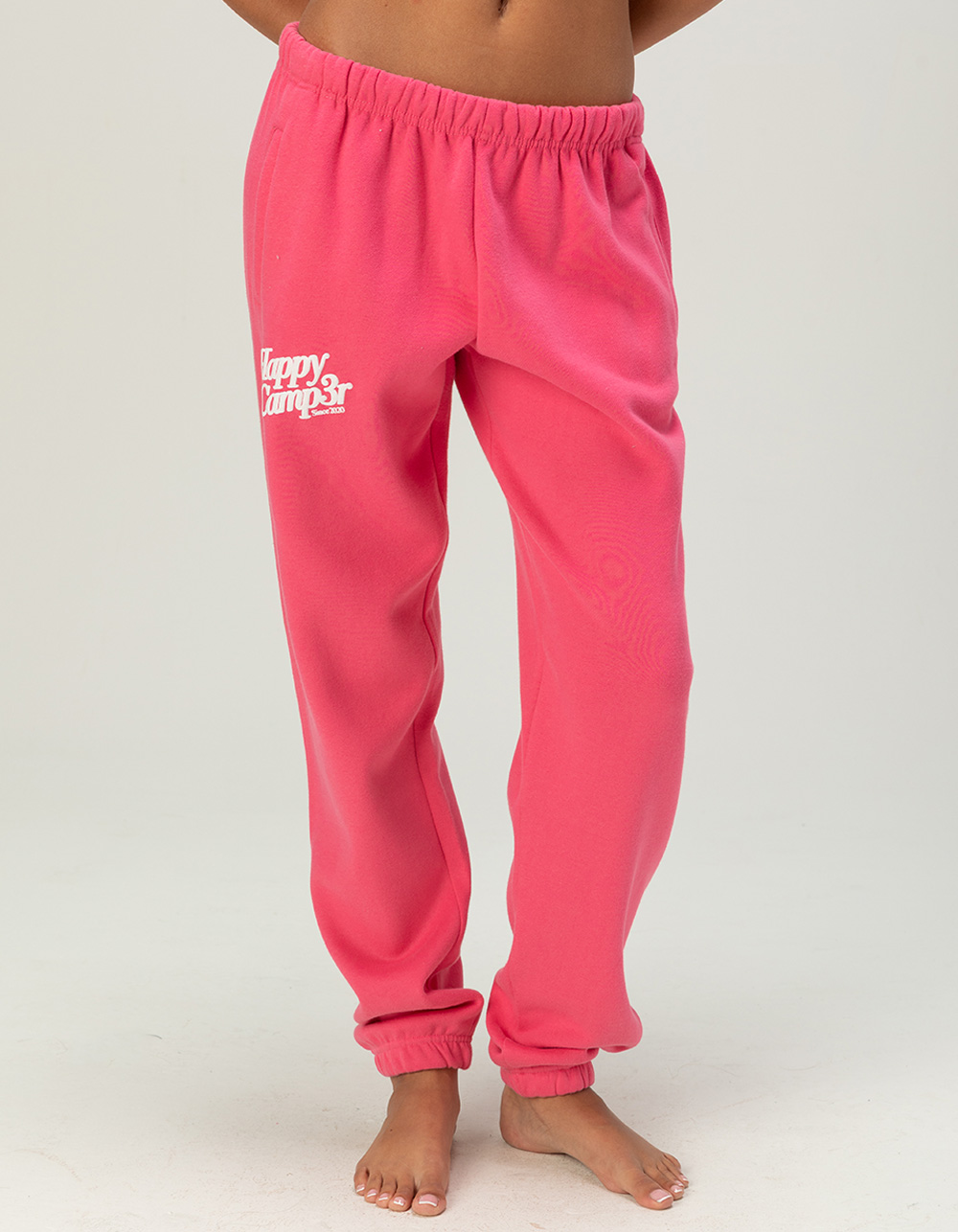 HAPPY CAMP3R Core Womens Jogger Sweatpants - HOT PINK