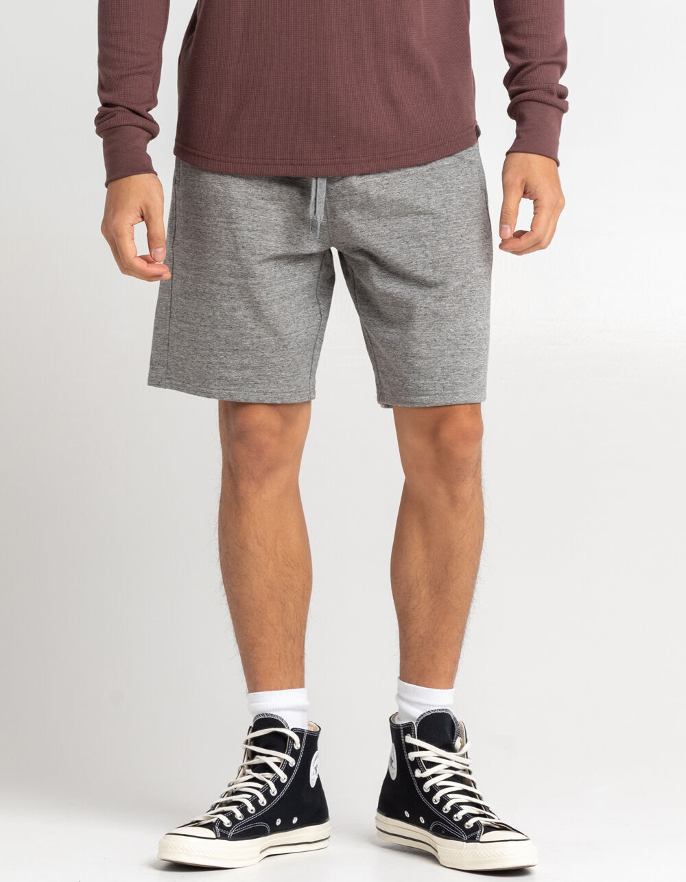 RSQ Mens Heather Gray Sweat Shorts - HEATHER GRAY | Tillys