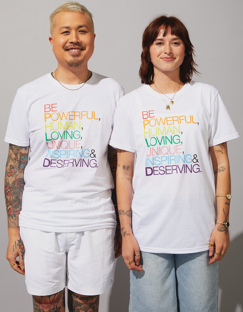 THE PHLUID PROJECT Be Phluid Pride Tee - WHITE