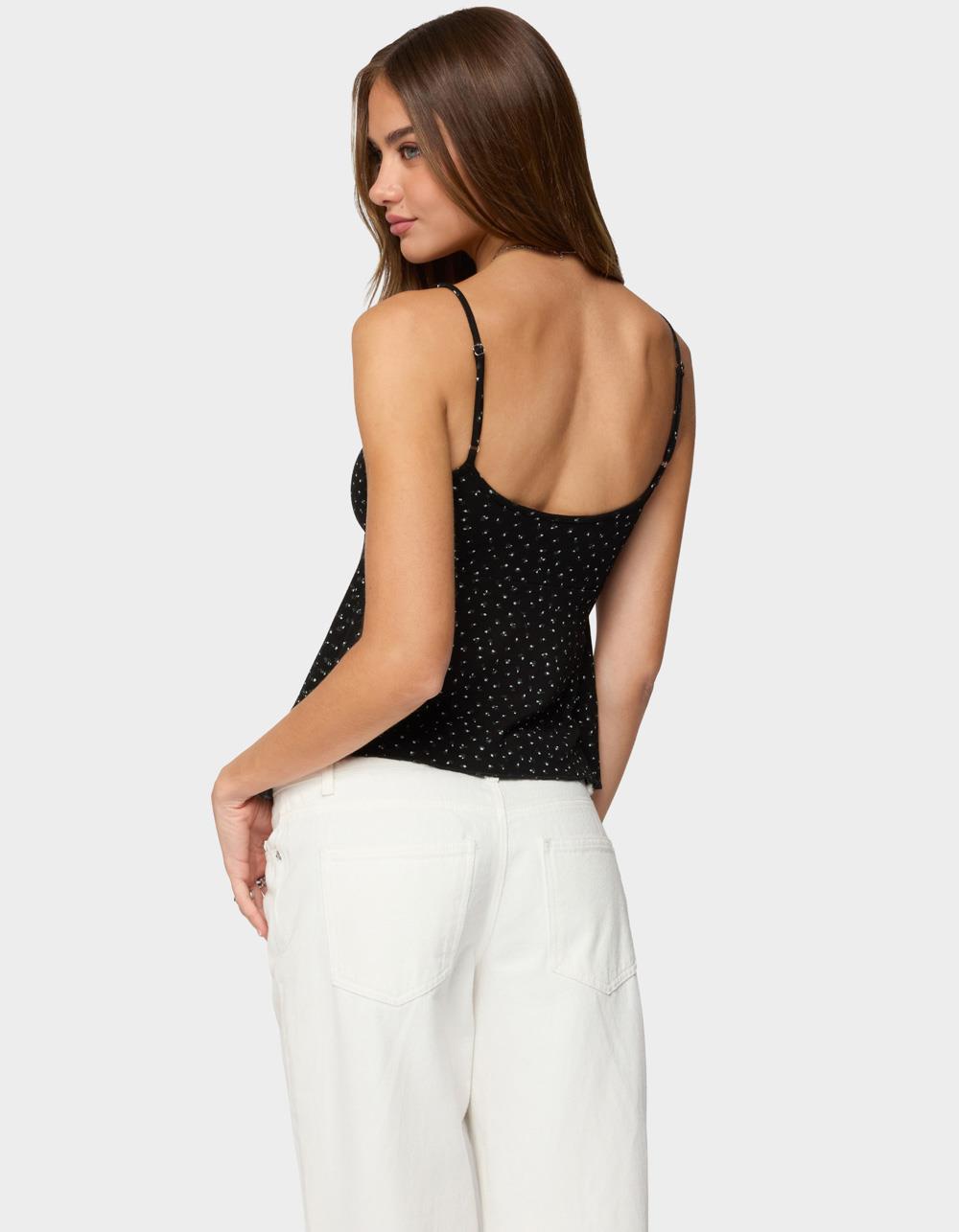 EDIKTED Kelli Floral Babydoll Tank Top