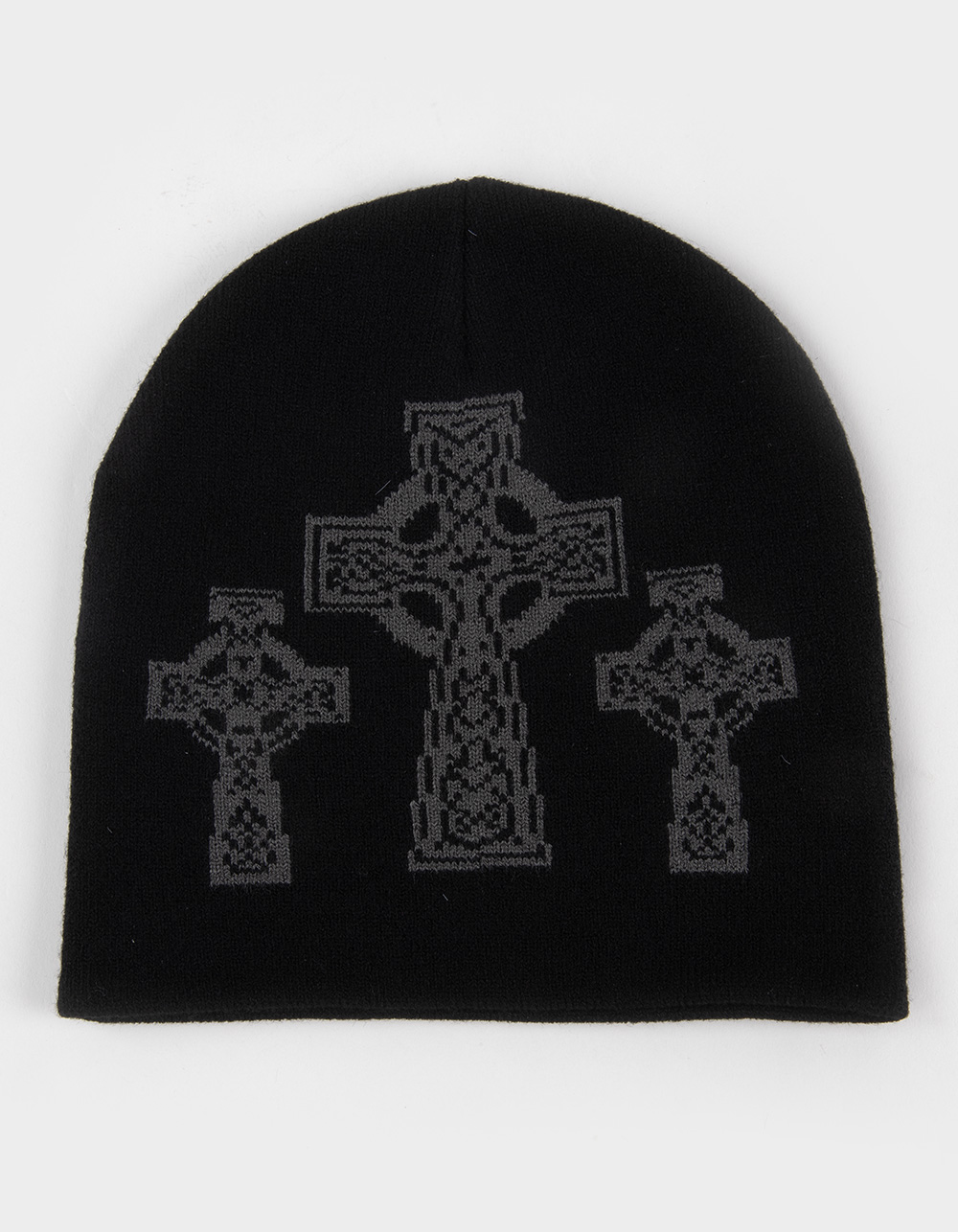 Cross Skully Beanie - BLACK