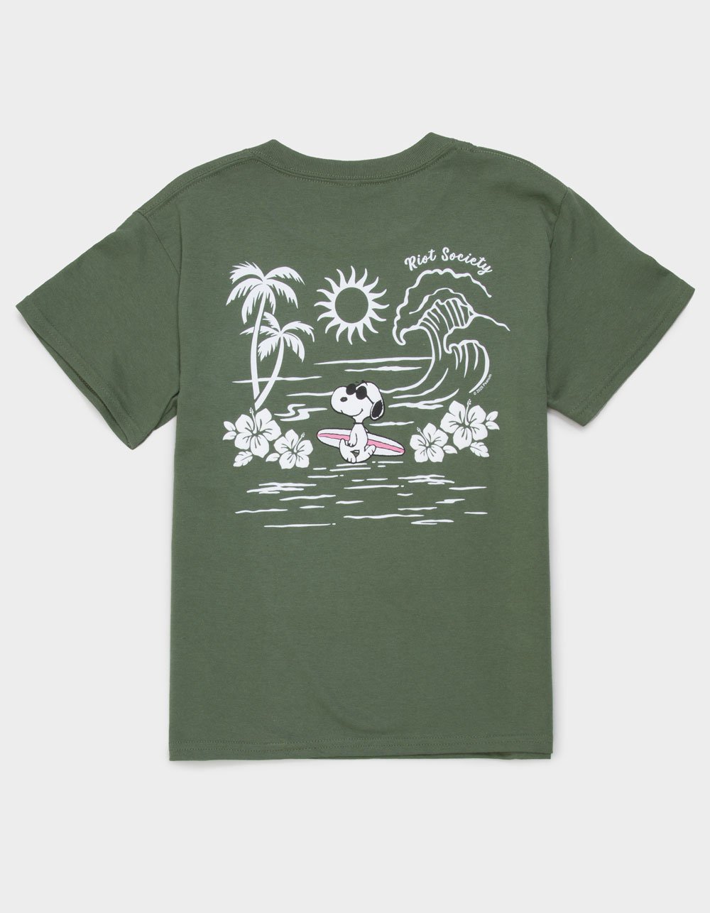 RIOT SOCIETY x Peanuts Surf Girls Tee - GREEN