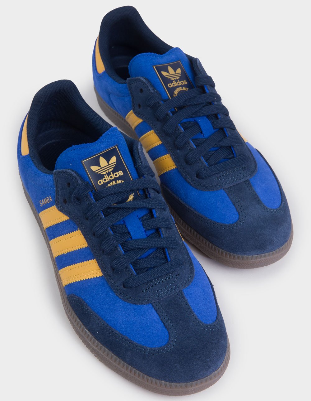 ADIDAS Samba ADV Shoes - NAVY/YELLOW