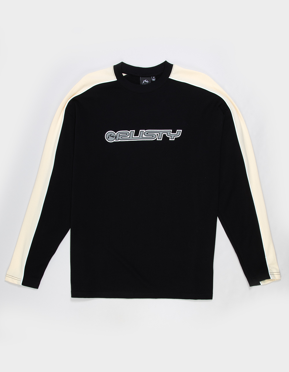 RUSTY Alonso Mens Long Sleeve Tee - BLK/MULTI