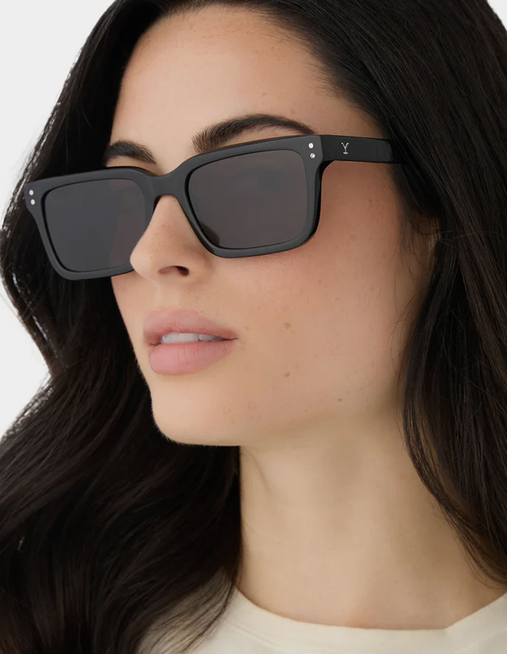 DIFF EYEWEAR x Yellowstone John Dutton Polarized Sunglasses - BLACK