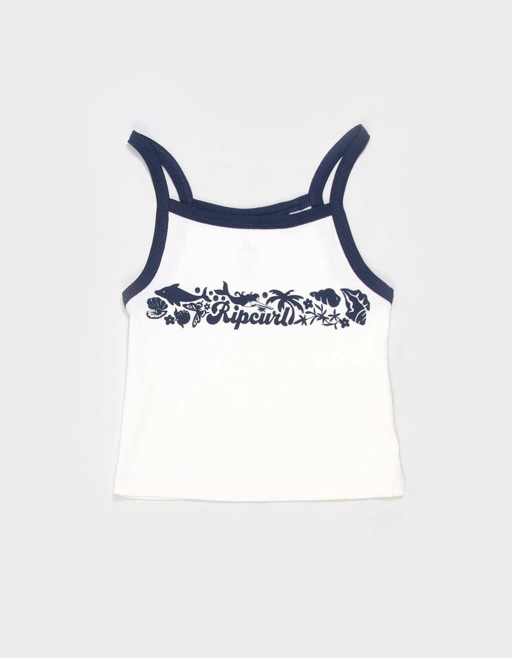 RIP CURL Costa Del Sol Girls Tank Top - BONE