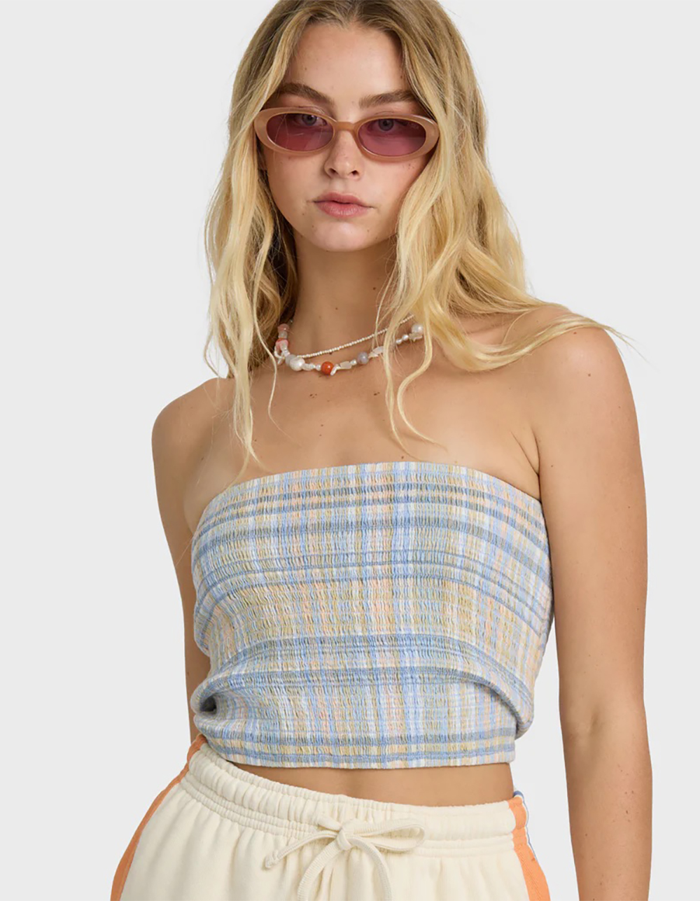 BILLABONG Keep It Simple 2 Womens Tube Top - BLUE COMBO