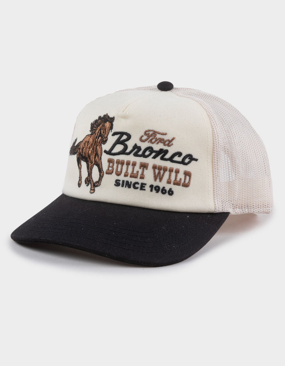 AMERICAN NEEDLE Ford Bronco Womens Trucker Hat - IVORY
